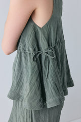 Indi Top Crinkle Khaki | VRG GRL online