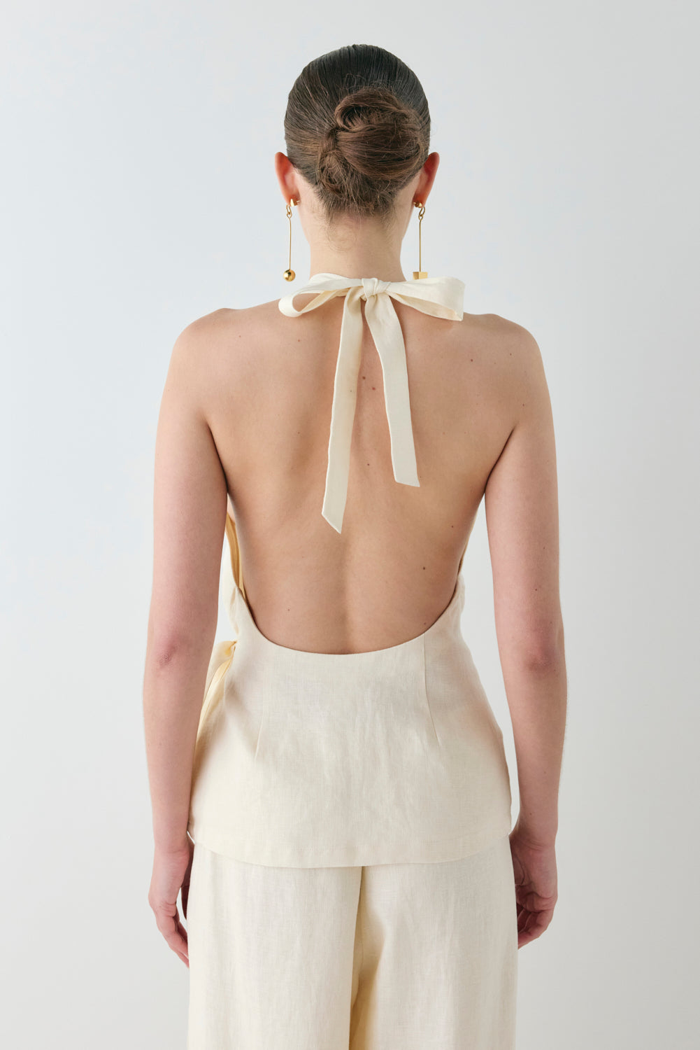 Prue Linen Top Cream | VRG GRL online