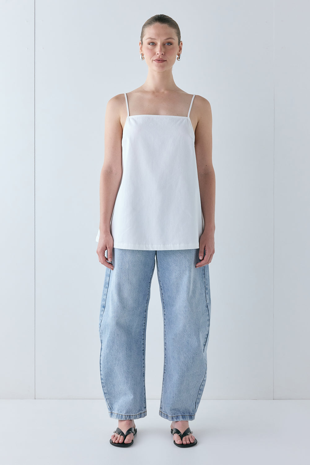 Vivian Tunic Top White | VRG GRL online