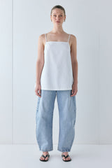 Vivian Tunic Top White | VRG GRL online