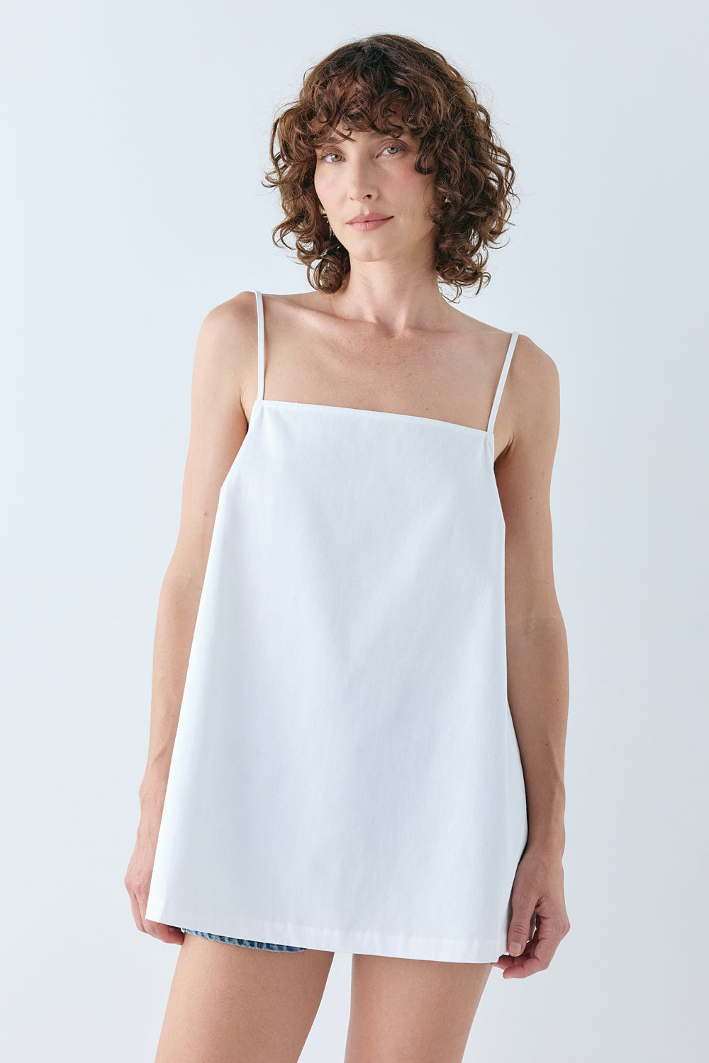 Vivian Tunic Top White | VRG GRL online