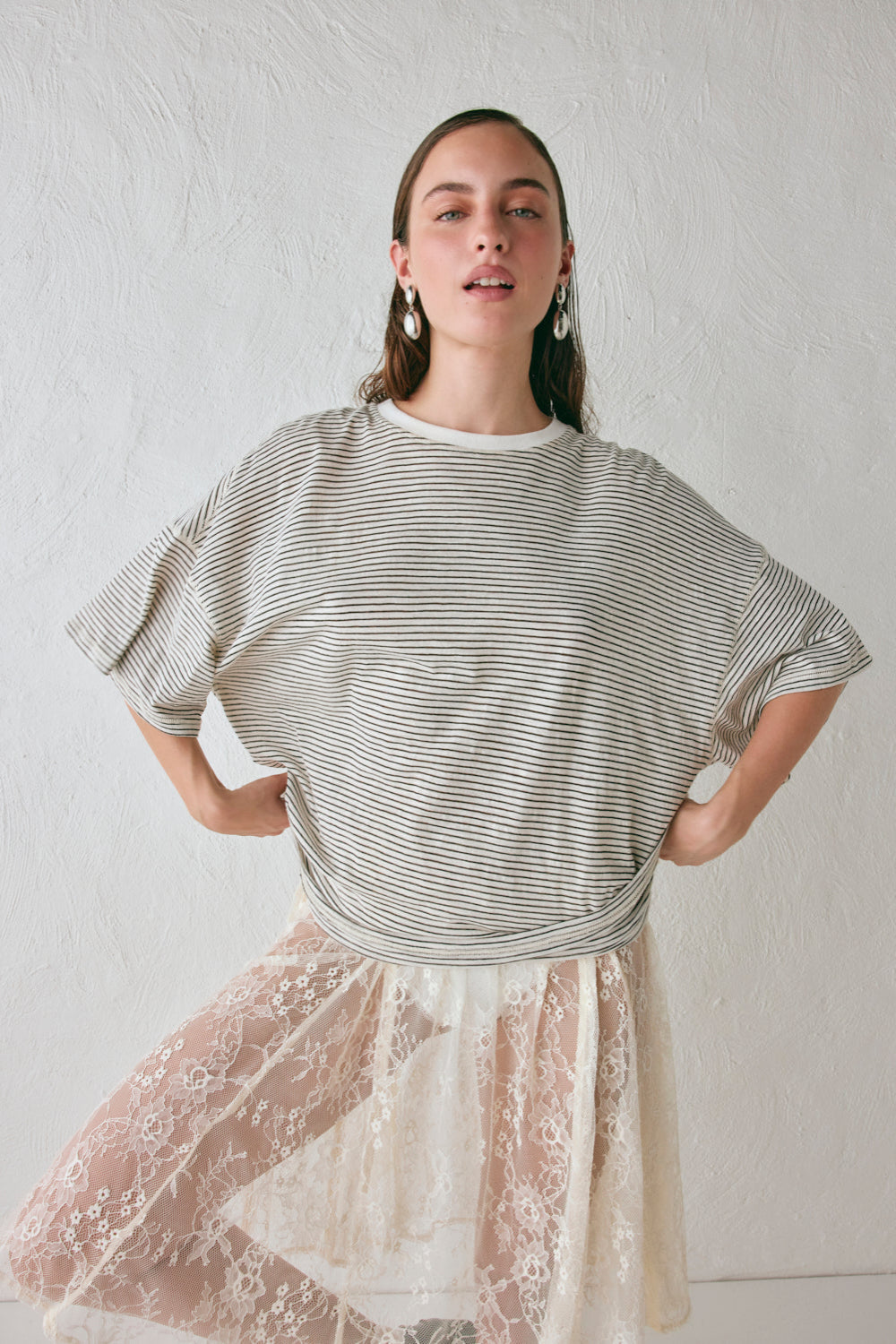 Willow Tee Stripe | VRG GRL sale