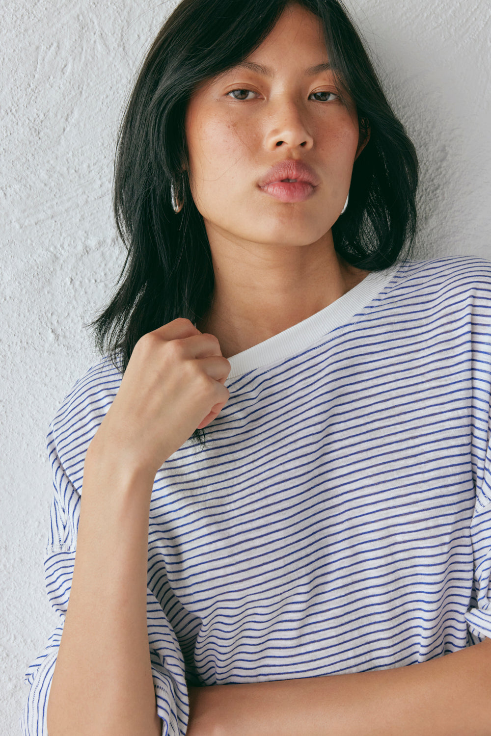Willow Tee Navy Stripe | VRG GRL discount