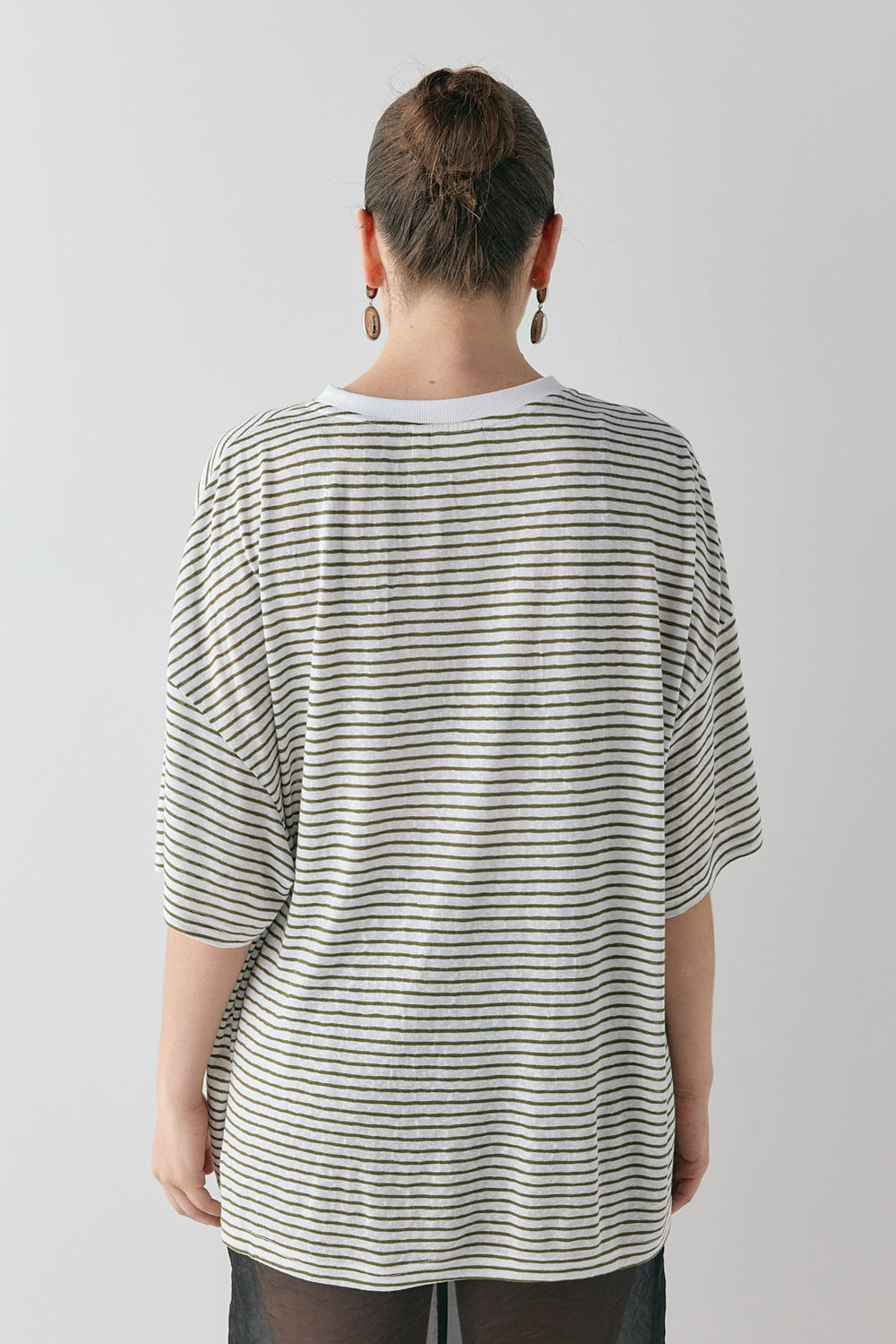 Willow Tee Khaki Stripe | VRG GRL for sale