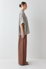 Willow Tee Apricot Stripe | VRG GRL US