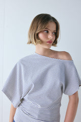 Liv Top Cobalt Stripe | VRG GRL discount