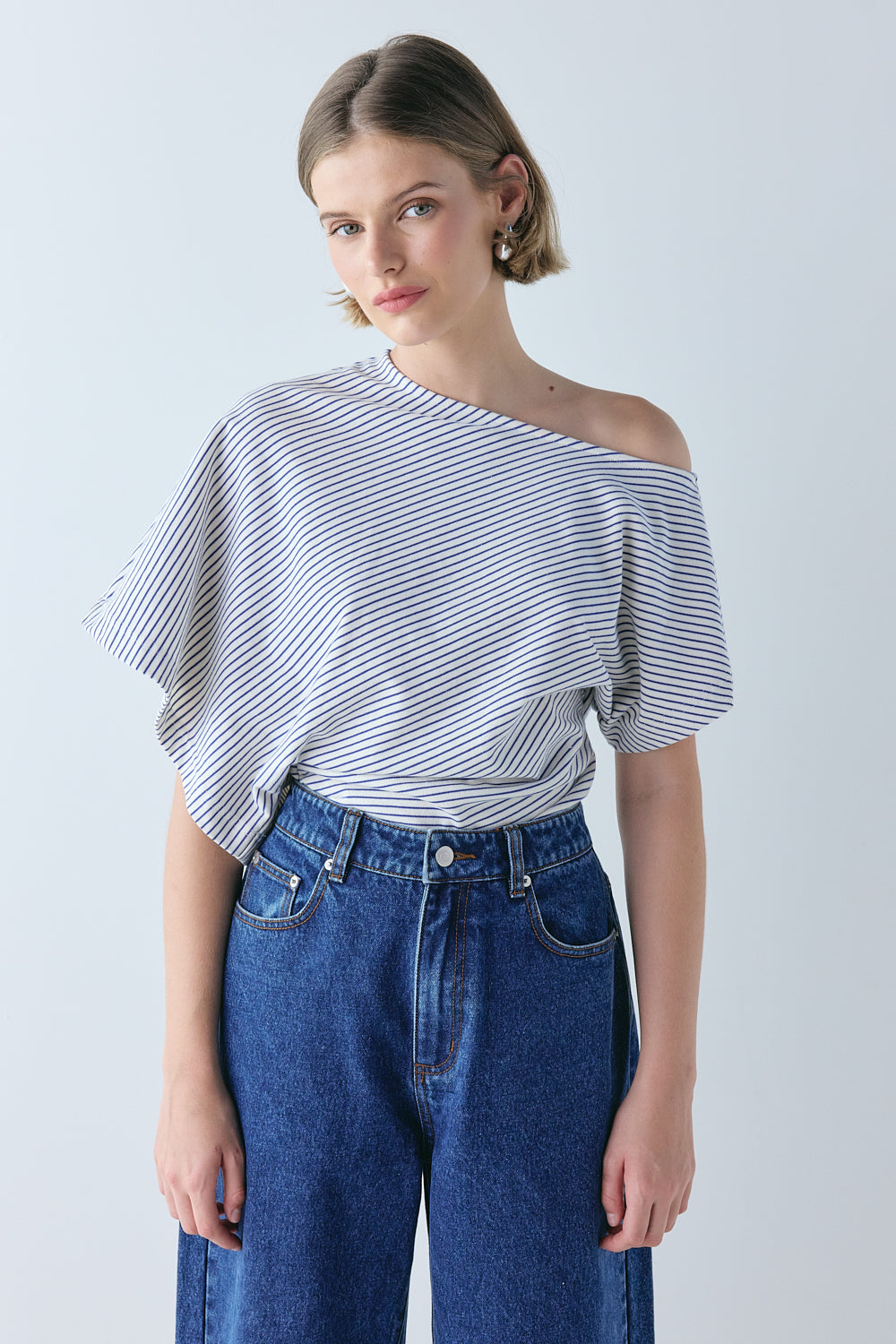 Liv Top Cobalt Stripe | VRG GRL discount