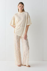 Willow Lace Tee Cream | VRG GRL near me