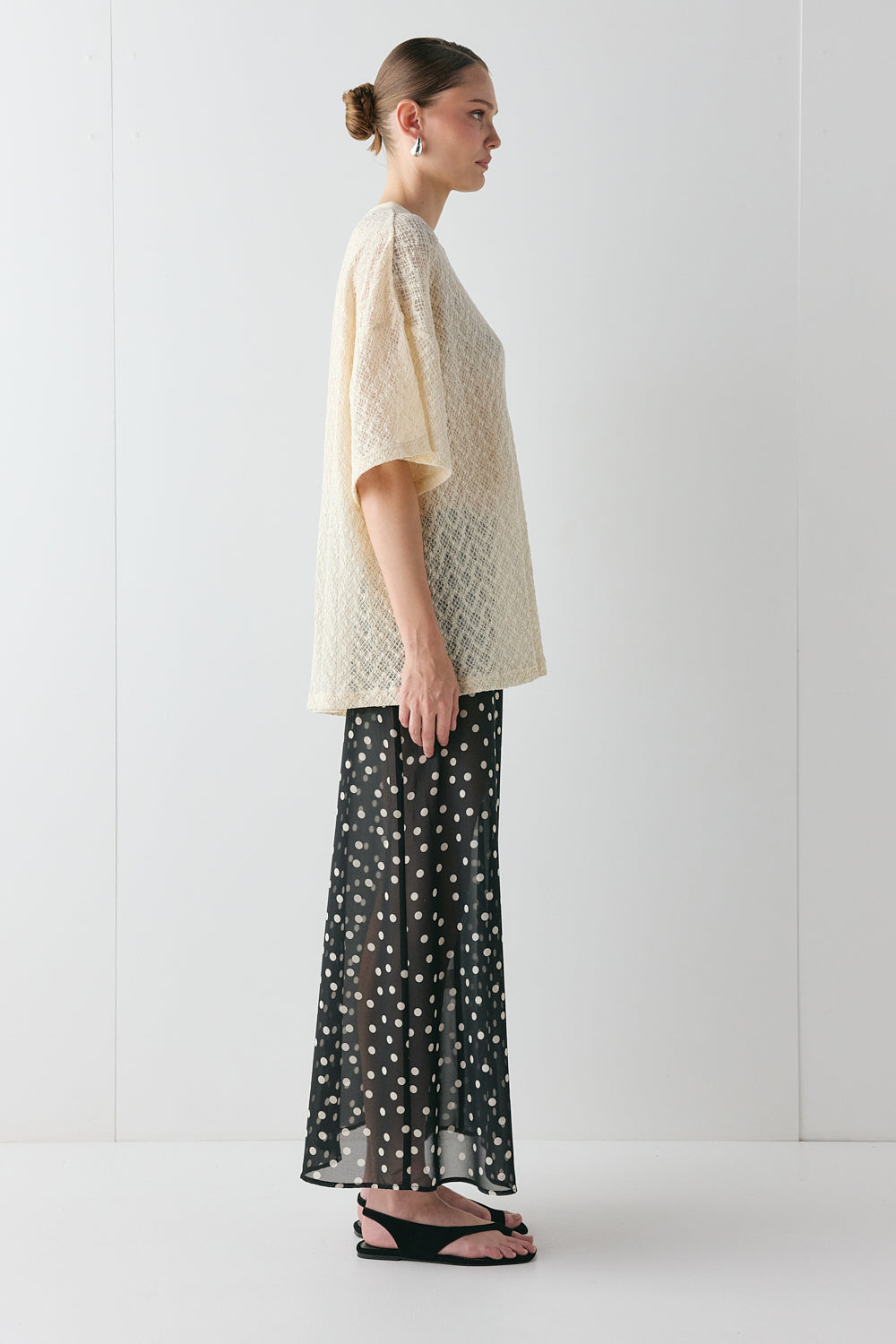 Willow Lace Tee Cream | VRG GRL near me