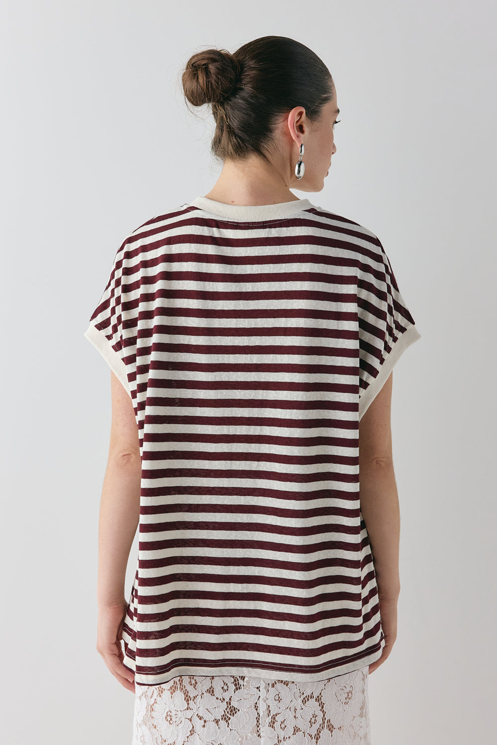 Lori Tank Wine Stripe | VRG GRL online