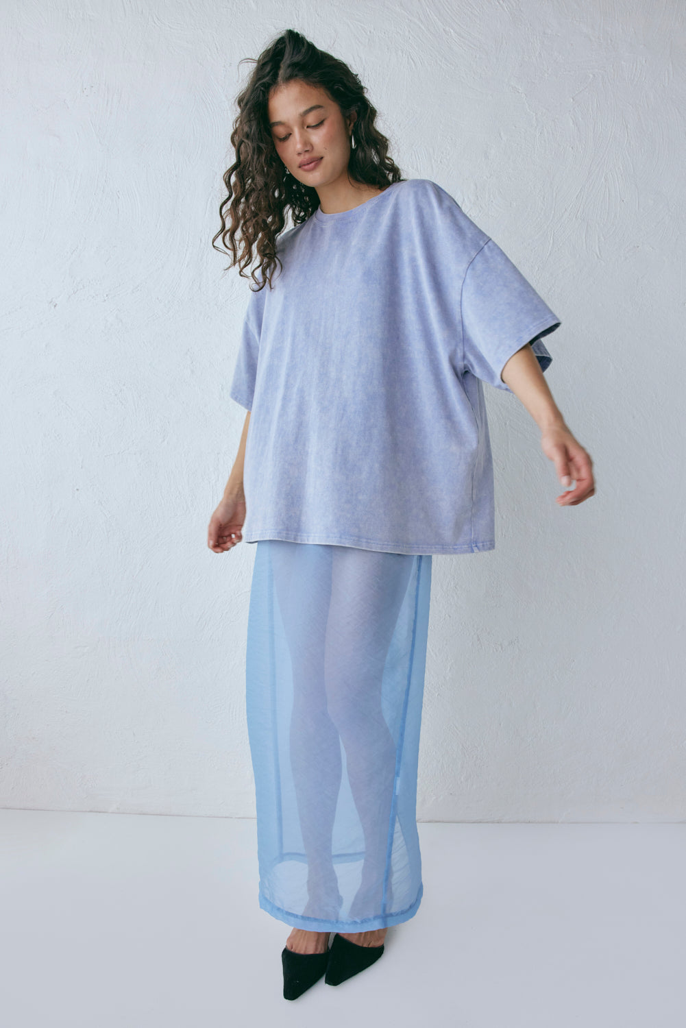 Willow Tee Chalk Blue | VRG GRL for sale