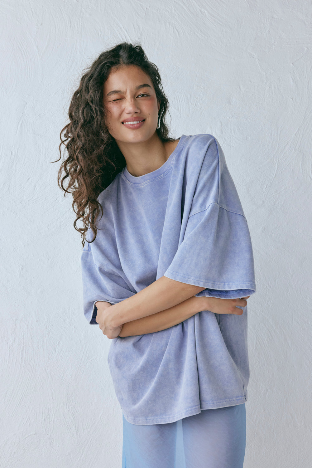 Willow Tee Chalk Blue | VRG GRL for sale