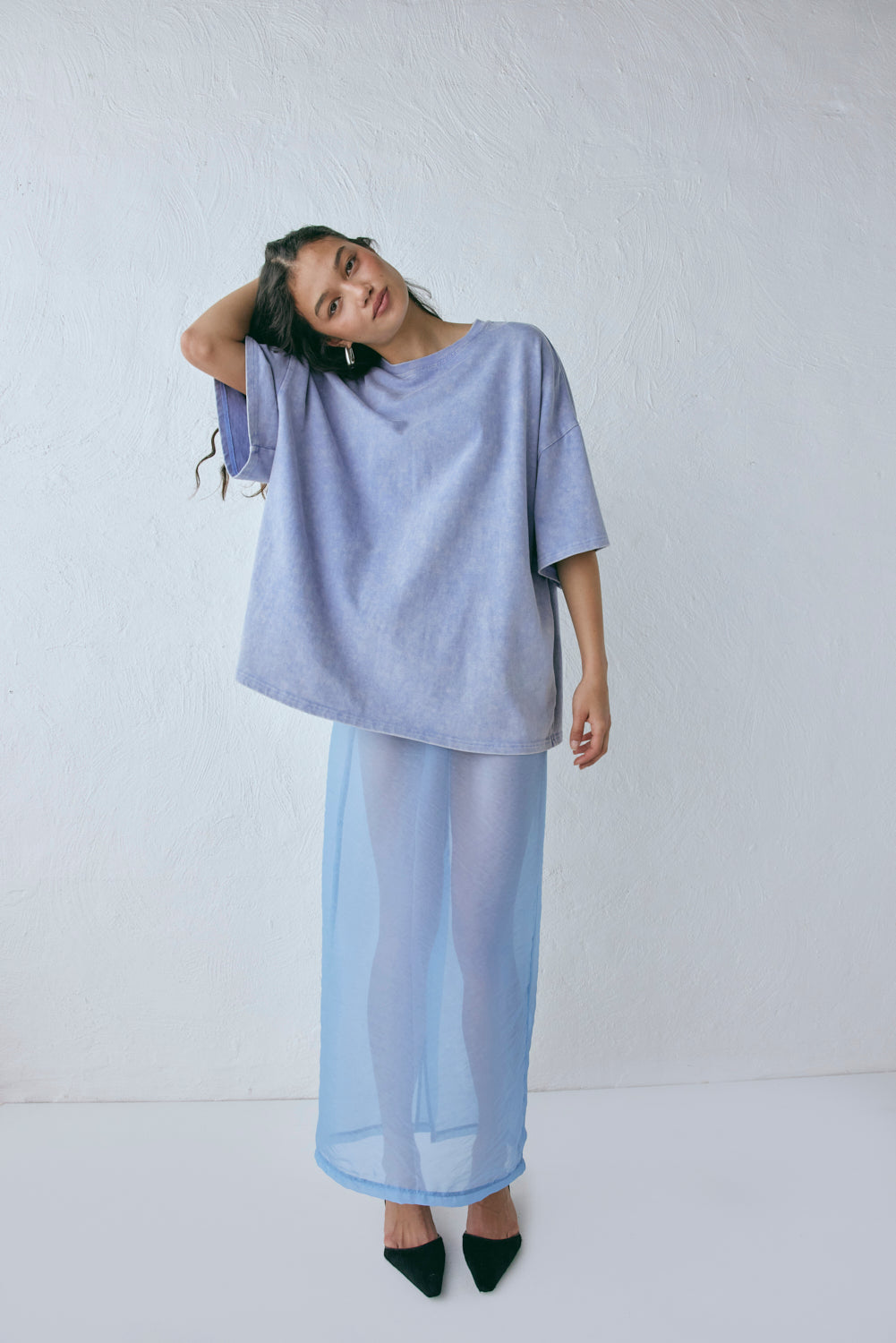 Willow Tee Chalk Blue | VRG GRL for sale