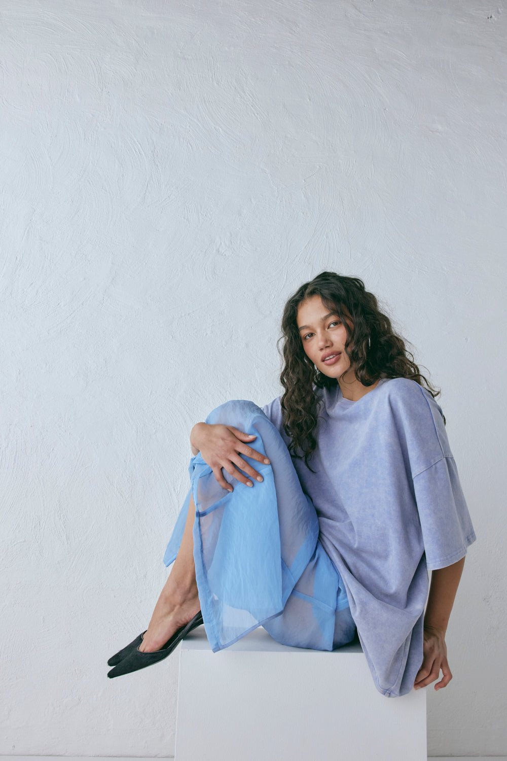 Willow Tee Chalk Blue | VRG GRL for sale