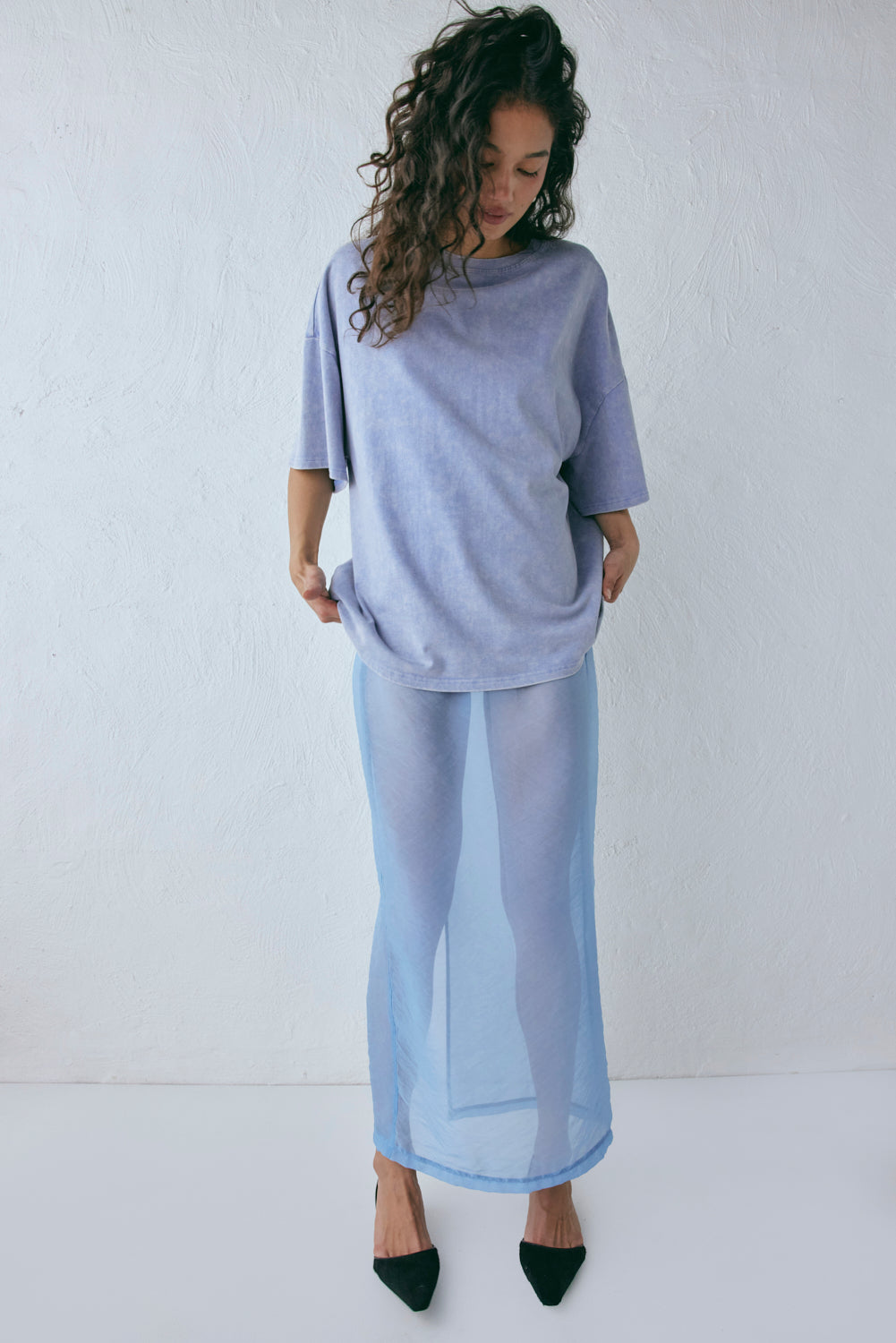 Willow Tee Chalk Blue | VRG GRL for sale