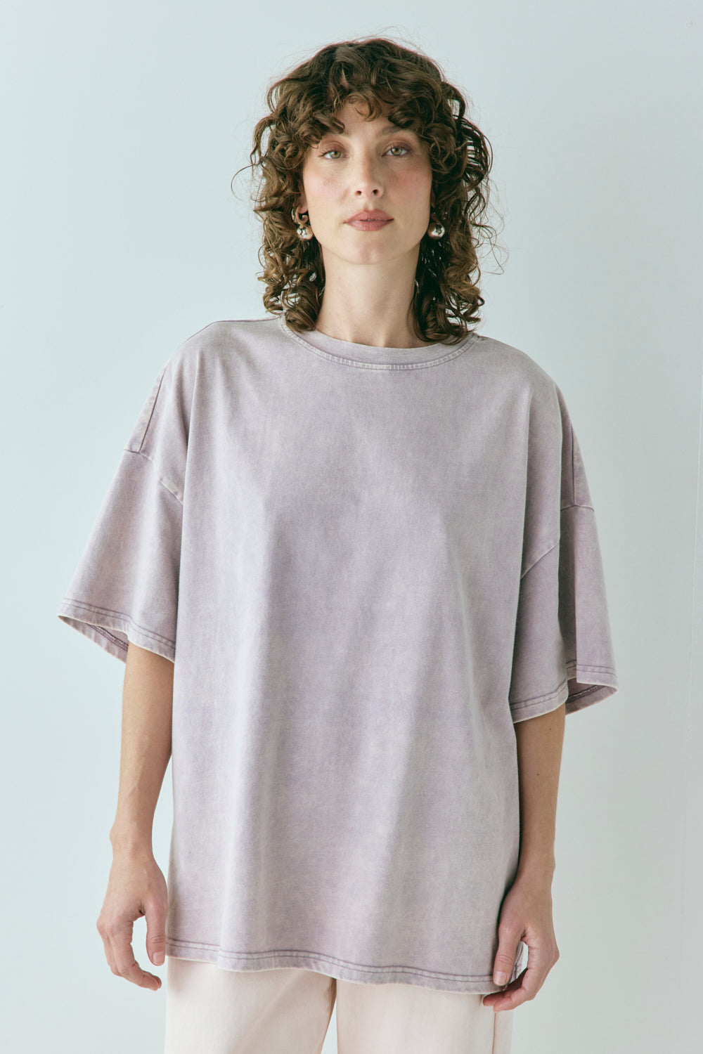 Willow Tee Chalk Mauve | VRG GRL on sale