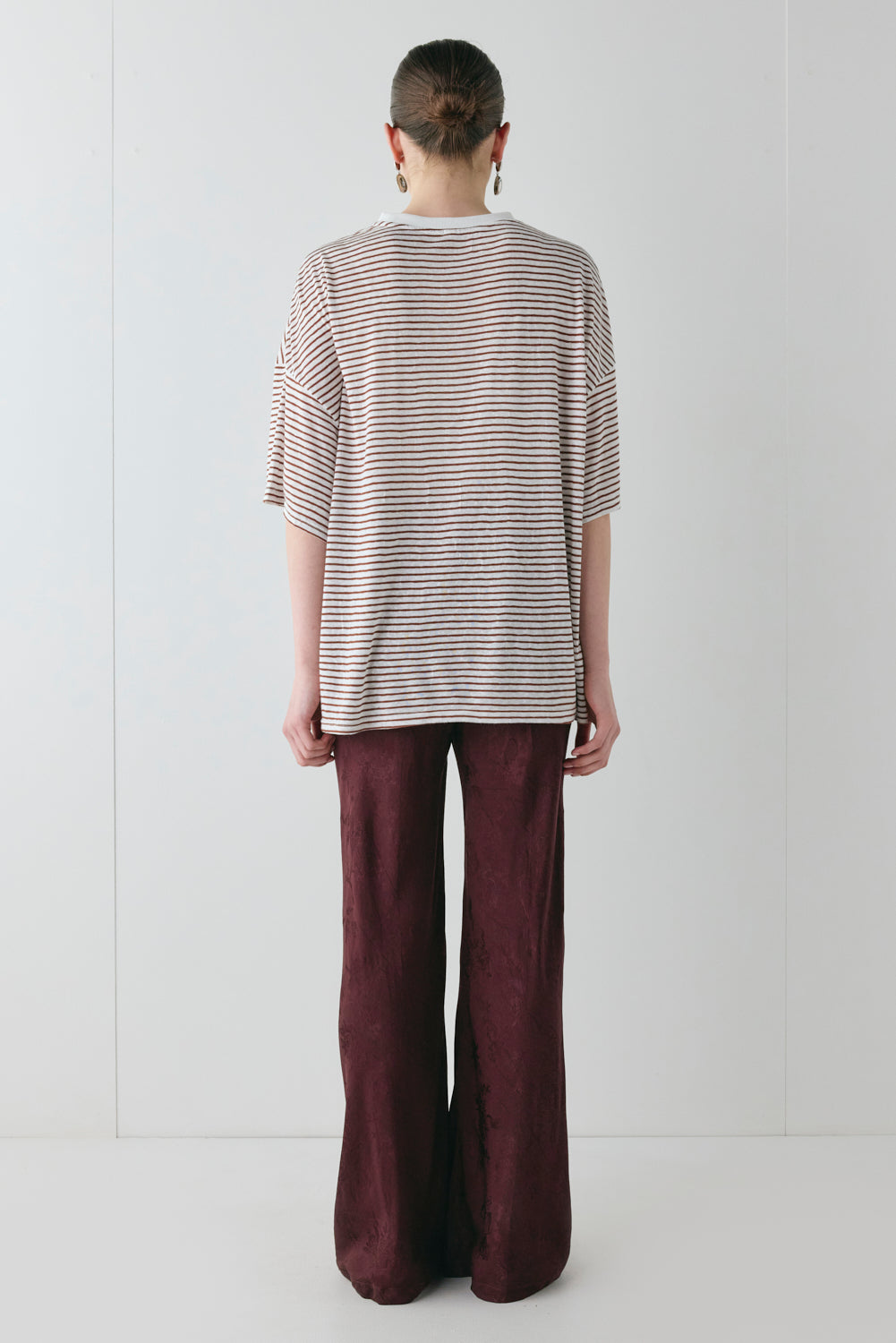 Willow Tee Brown Stripe | VRG GRL sale