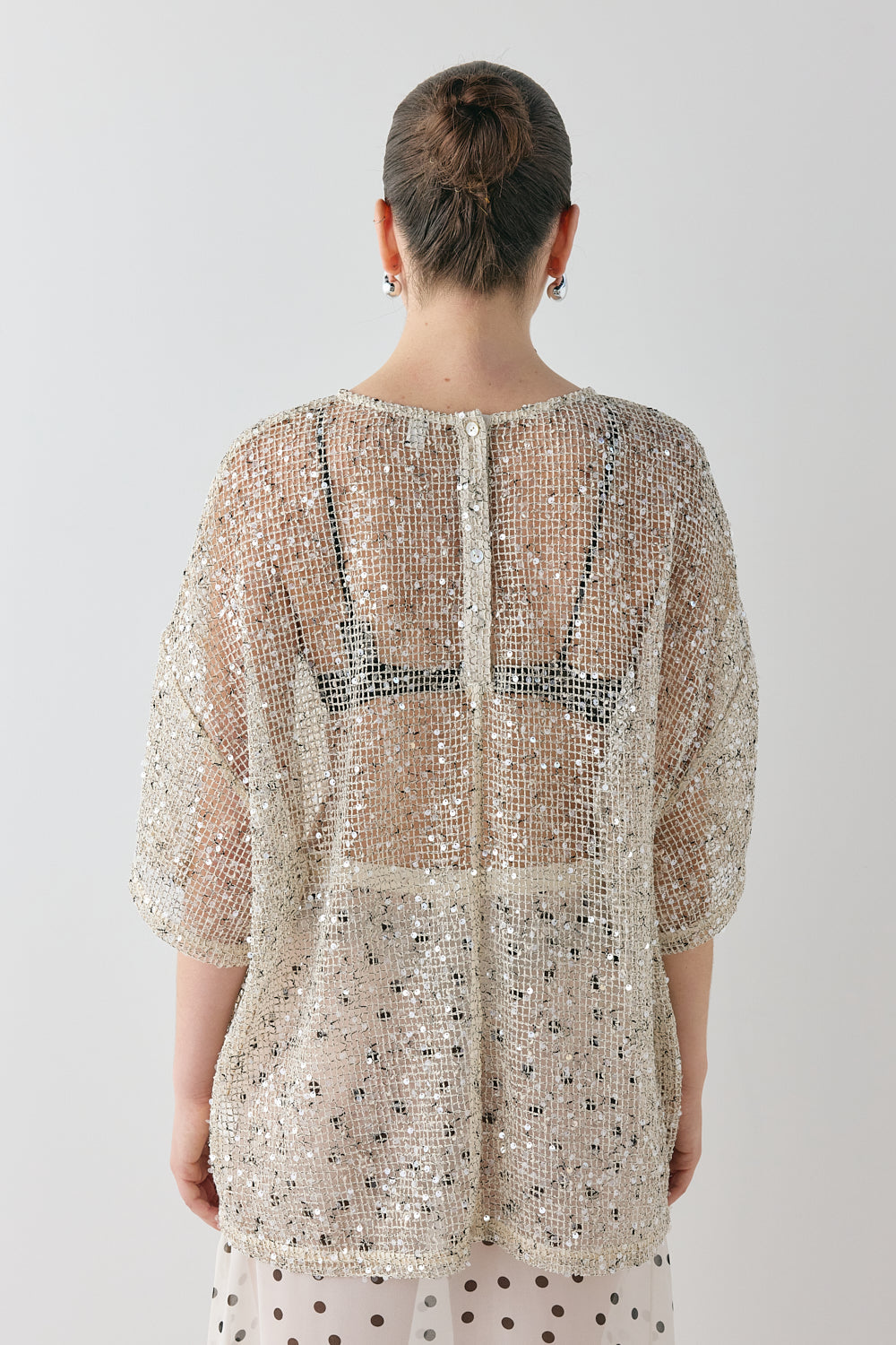 Arden Sequin Top Cream | VRG GRL on sale