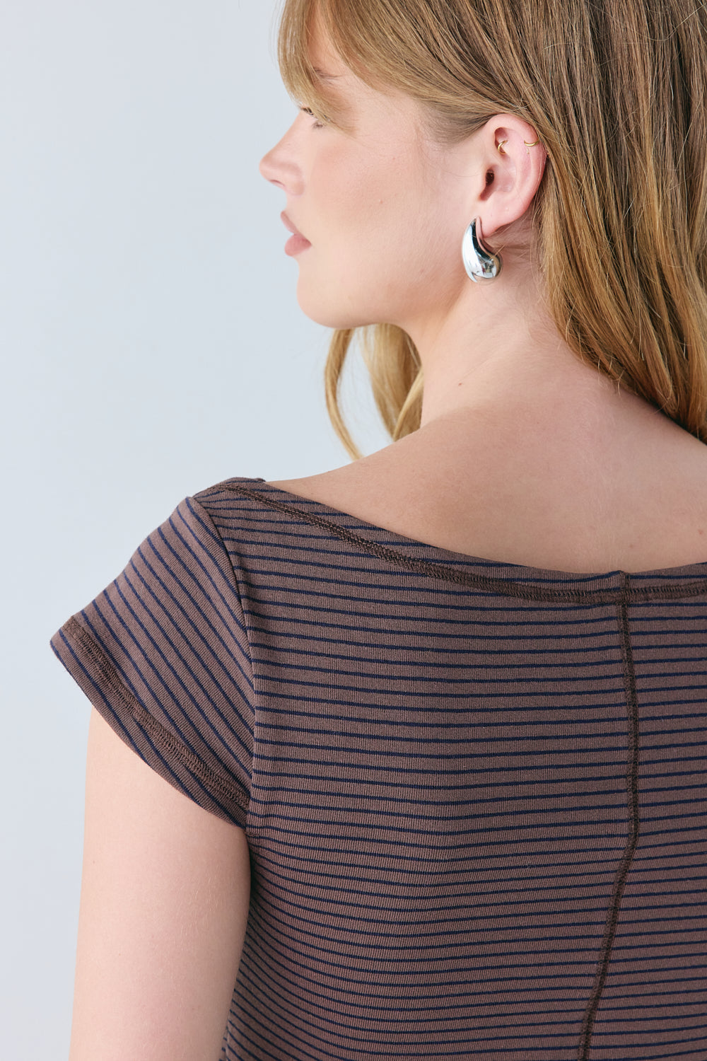 Kaia Top Brown Stripe | VRG GRL online