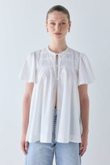 Henriette Smock Top White | VRG GRL sale