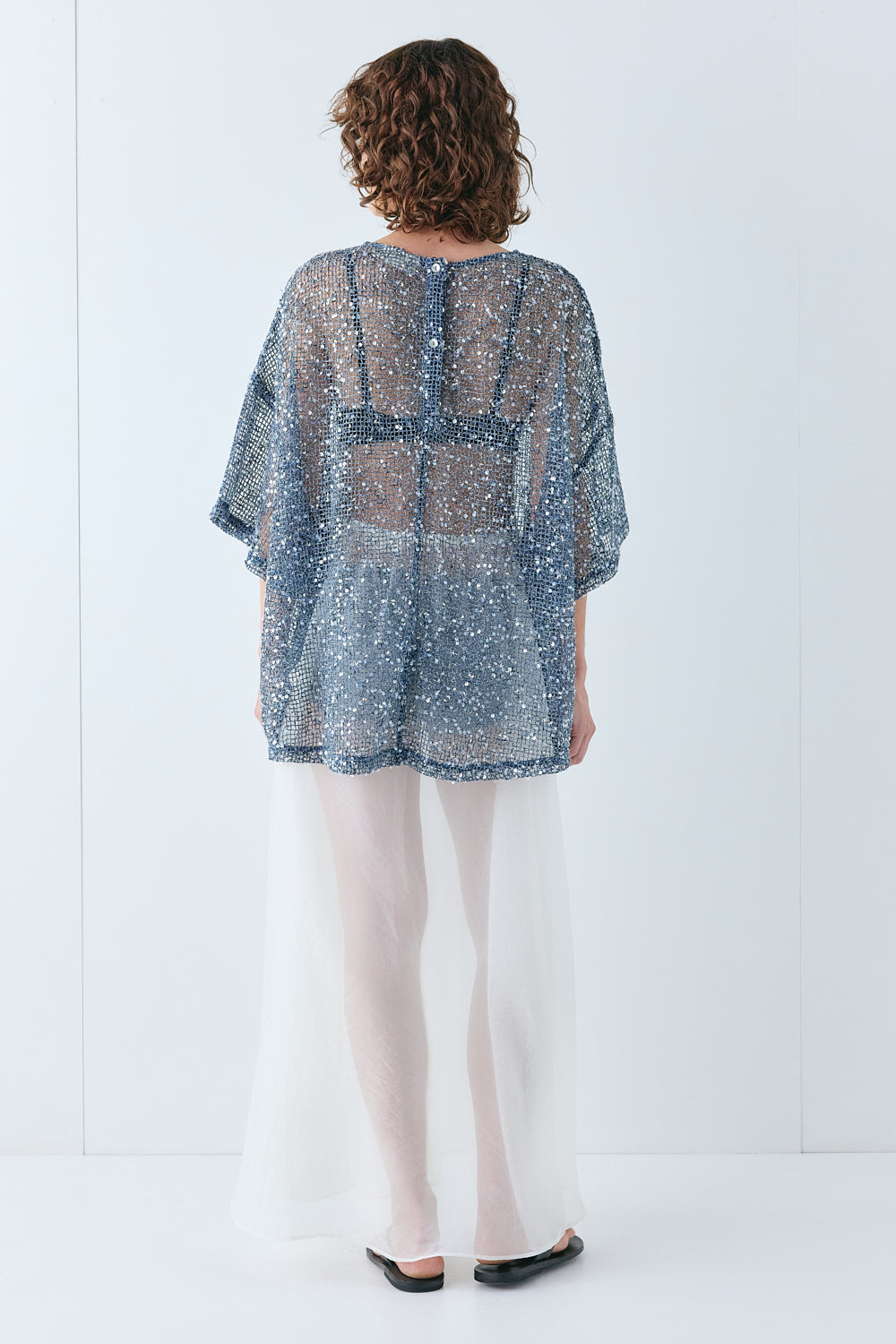 Arden Sequin Top Navy | VRG GRL for sale