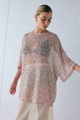 Arden Sequin Top Pink | VRG GRL online