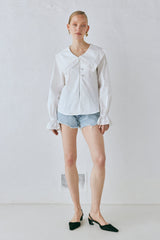 Mae Blouse White | VRG GRL sale