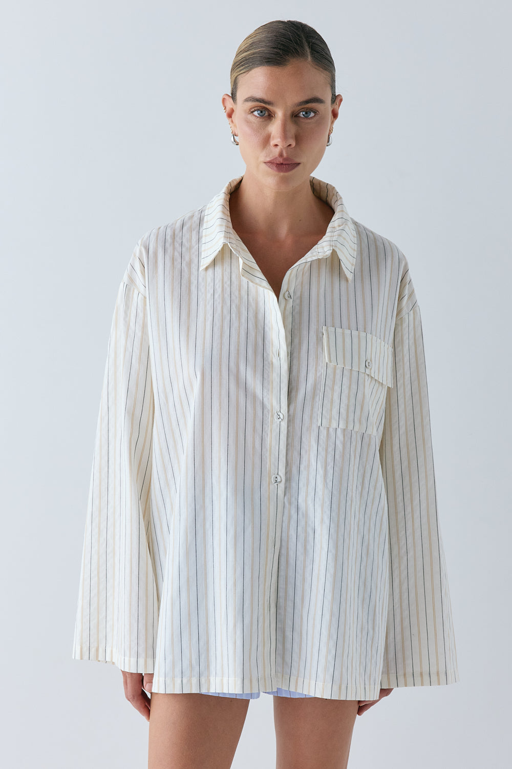 Vale Shirt Cream Stripe | VRG GRL near me