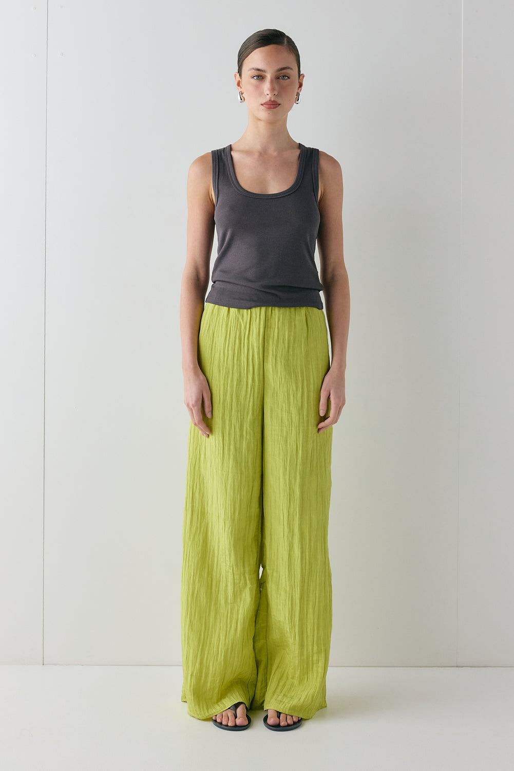 Cora Tank Charcoal | VRG GRL sale