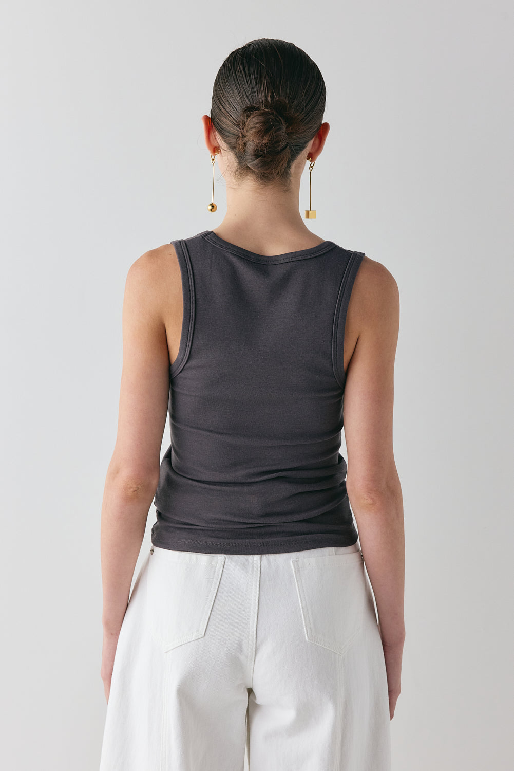 Cora Tank Charcoal | VRG GRL sale
