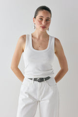 Cora Tank White | VRG GRL on sale
