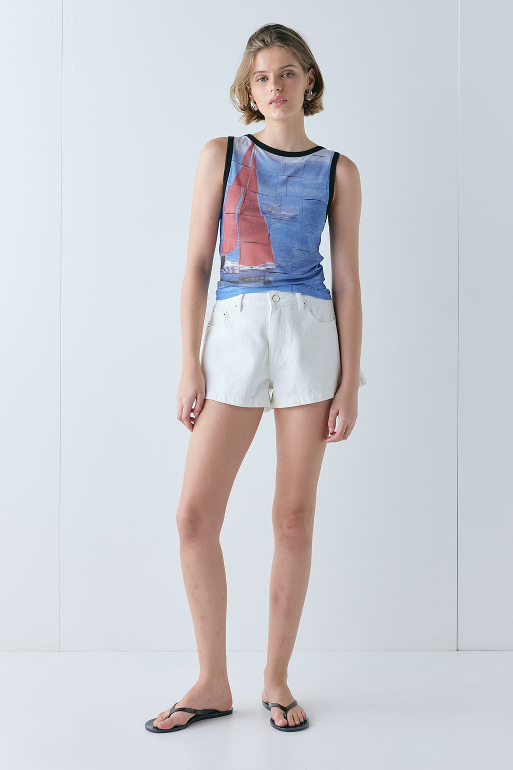 Alexia Mesh Top Sail | VRG GRL discount