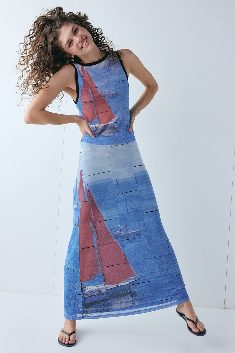 Alexia Mesh Top Sail | VRG GRL discount