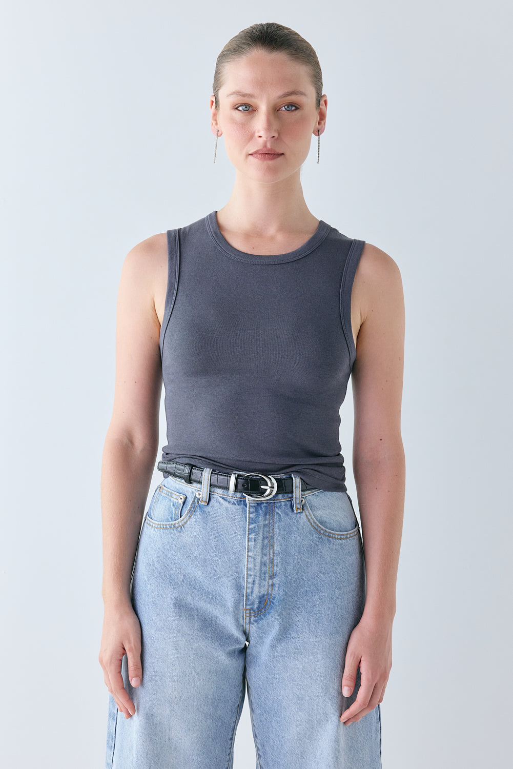 Mona Tank Charcoal | VRG GRL near me