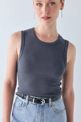 Mona Tank Charcoal | VRG GRL near me
