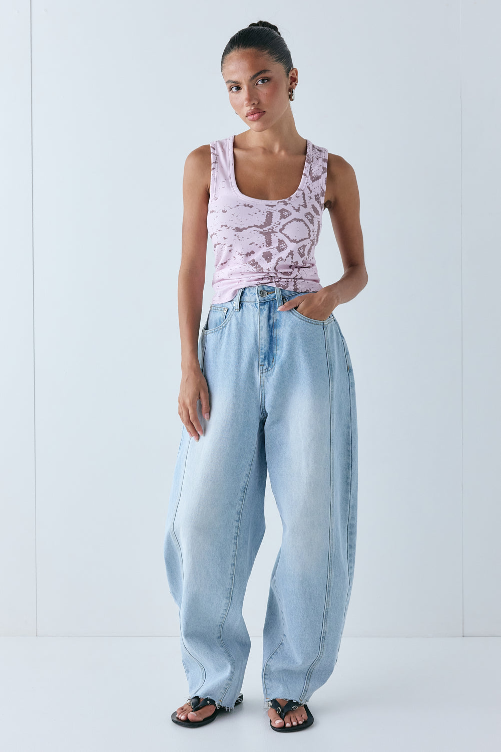Cora Tank Pink Snake | VRG GRL sale