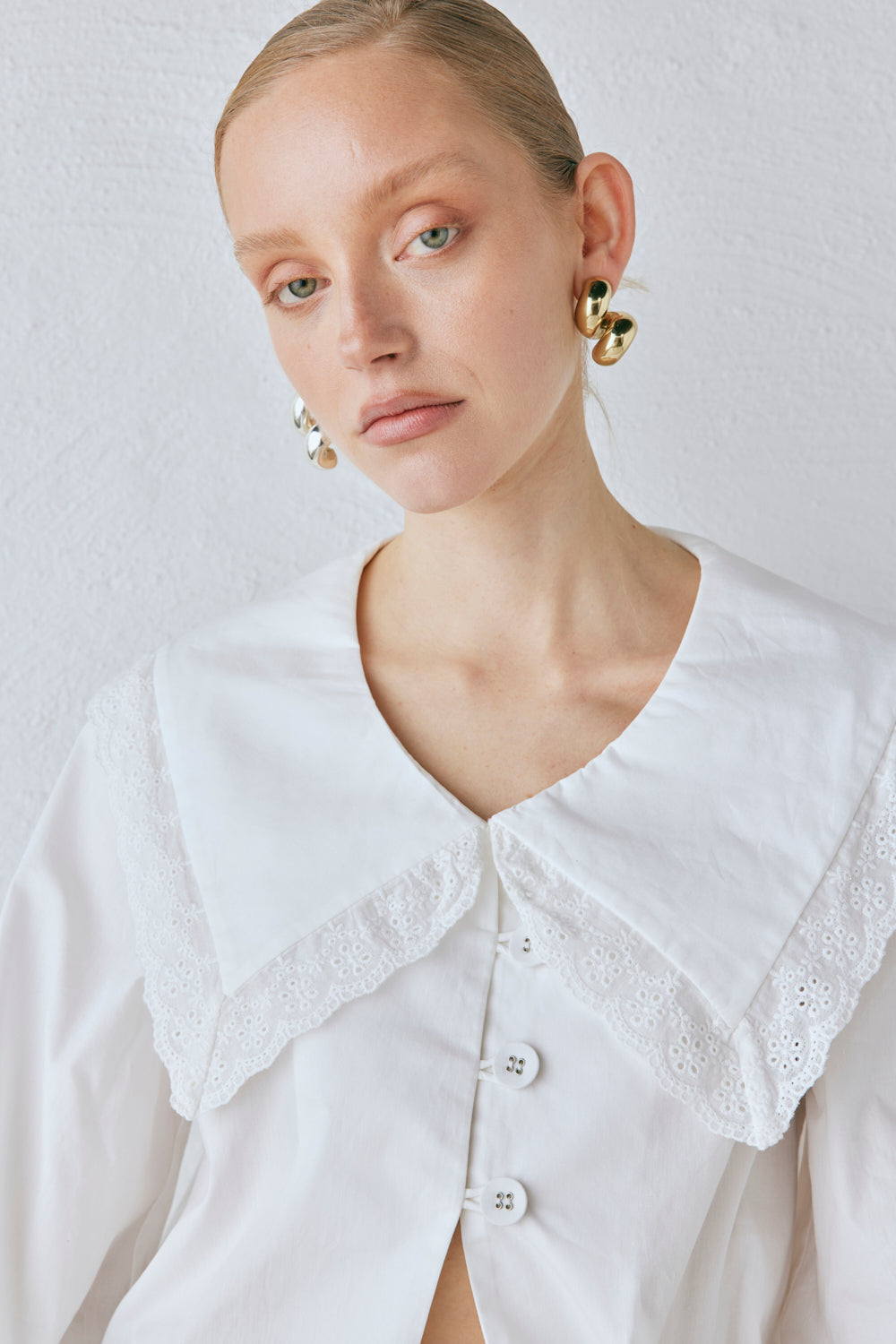Mae Blouse White | VRG GRL on sale