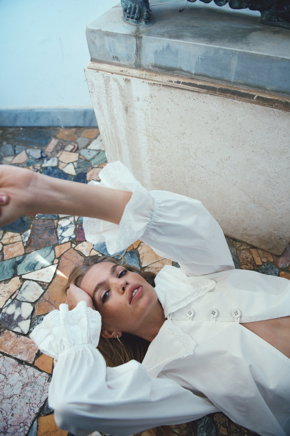 Mae Blouse White | VRG GRL on sale