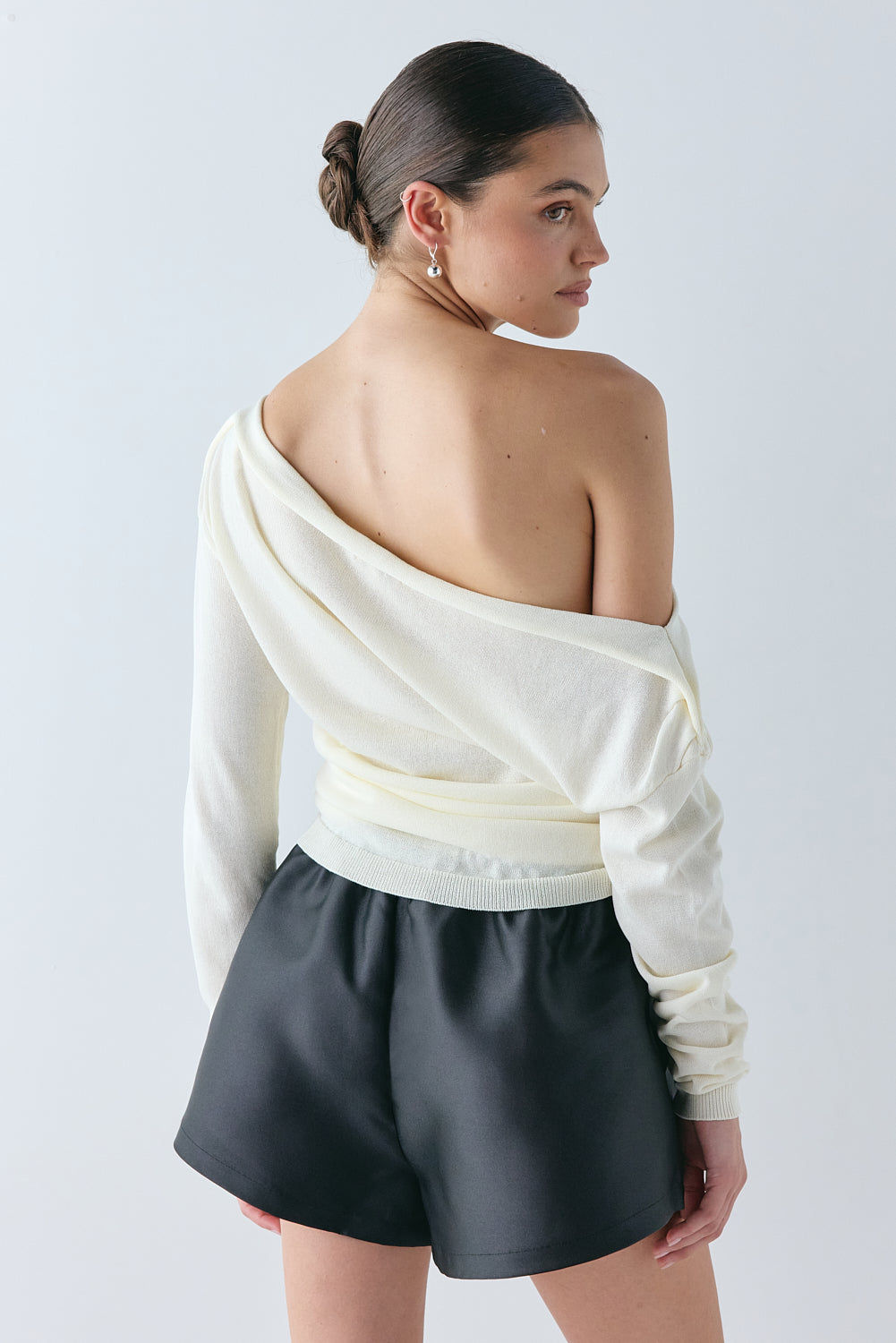 Gabbi Knit Top Cream | VRG GRL for sale
