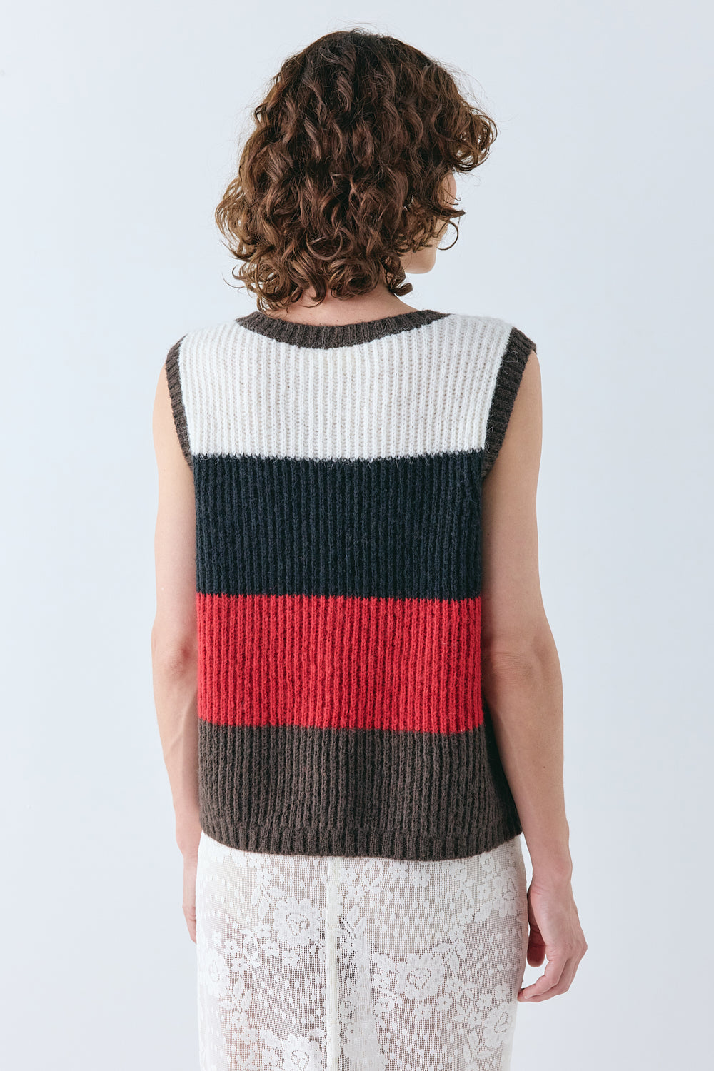 Bridgette Knit Vest Stripe | VRG GRL US