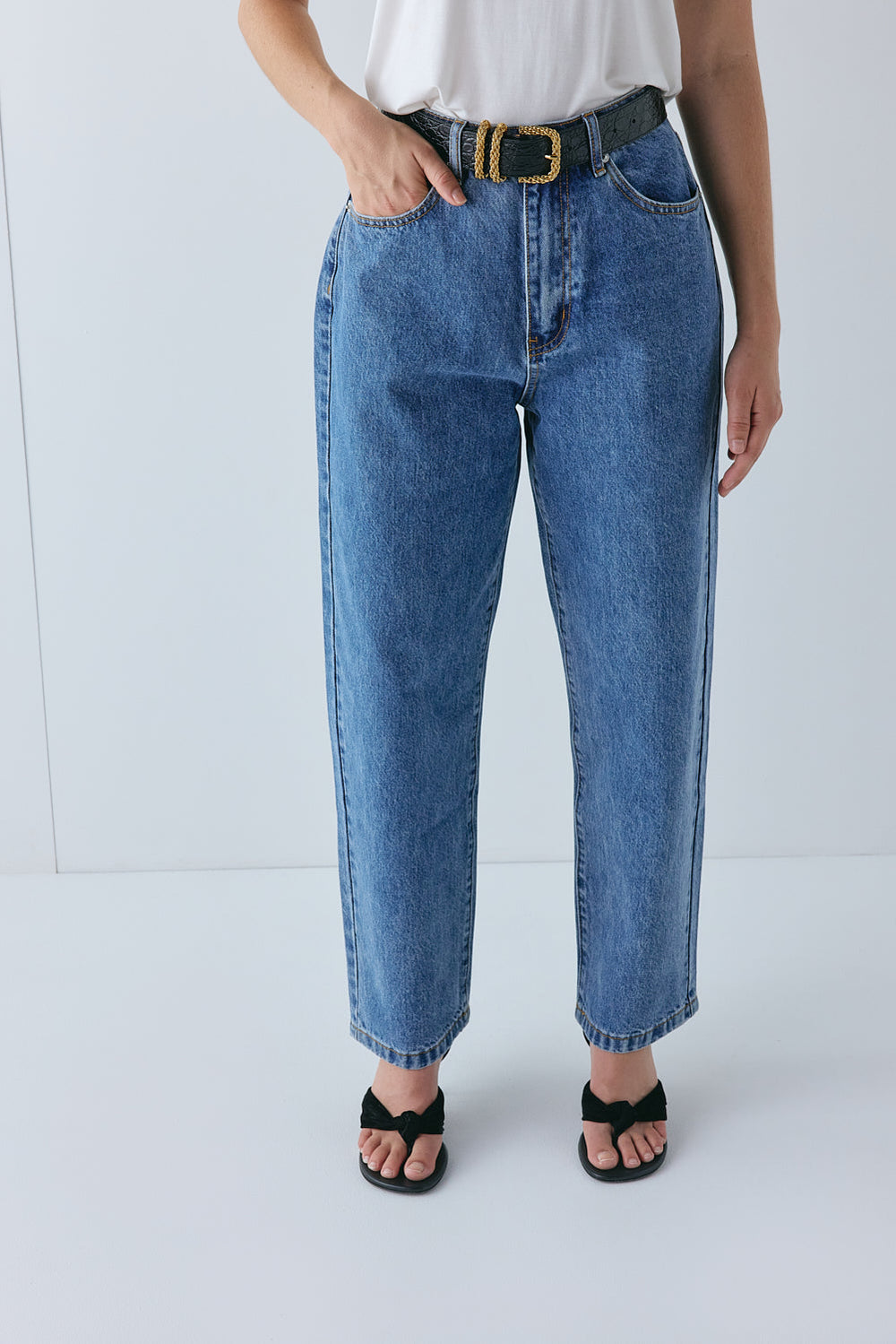 Lenah High Rise Denim Jeans Blue | VRG GRL near me