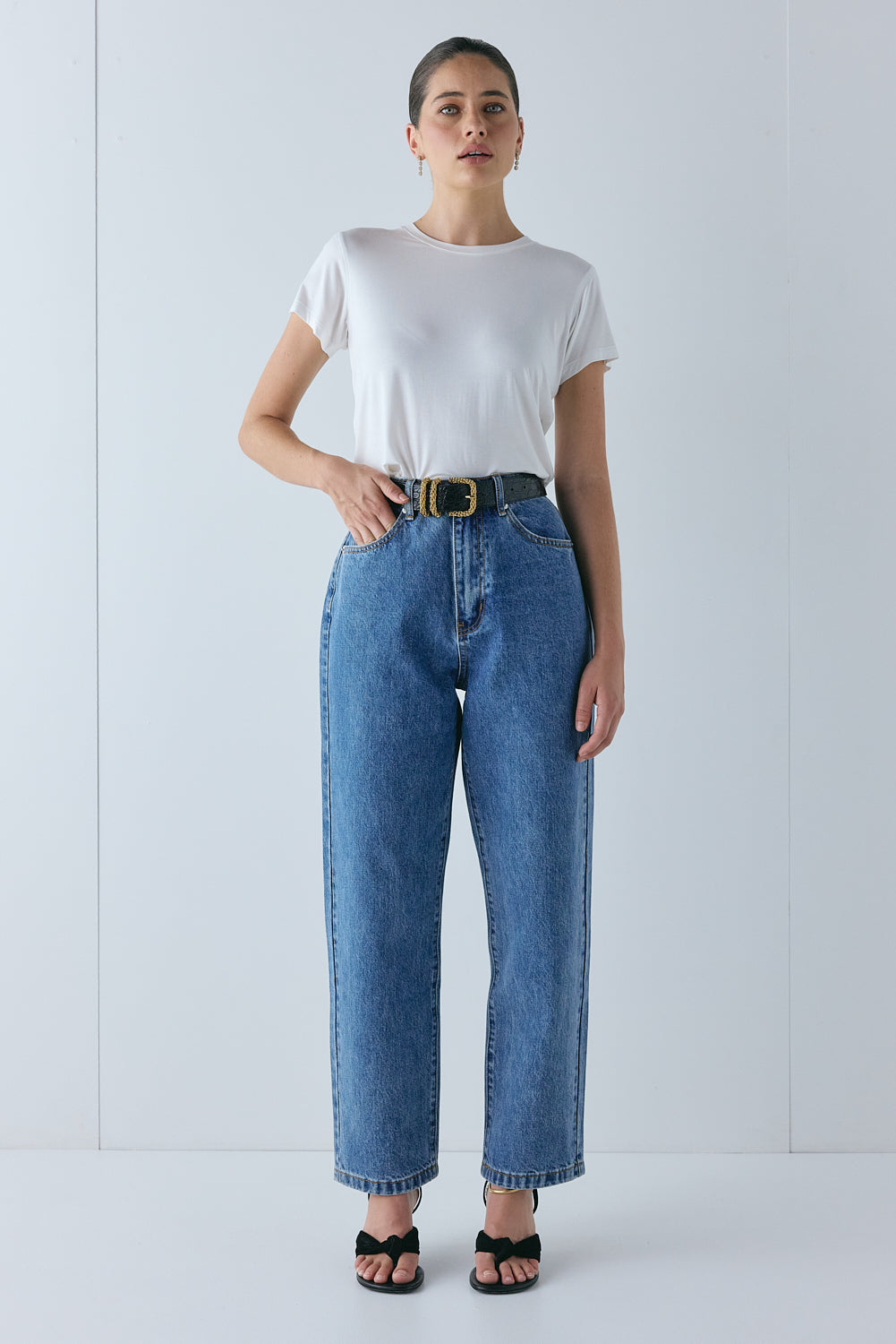 Lenah High Rise Denim Jeans Blue | VRG GRL near me