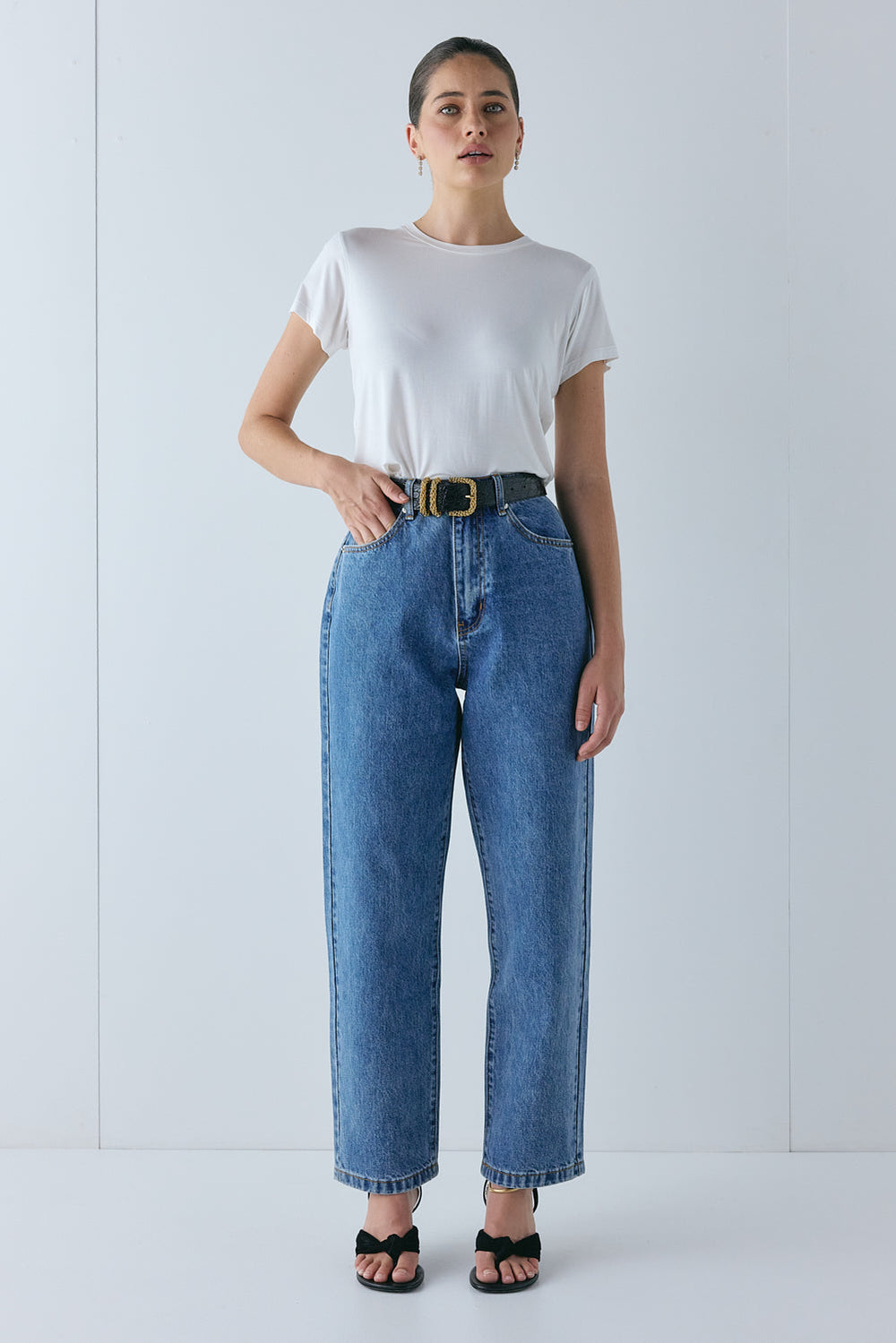 Lenah High Rise Denim Jeans Blue | VRG GRL near me