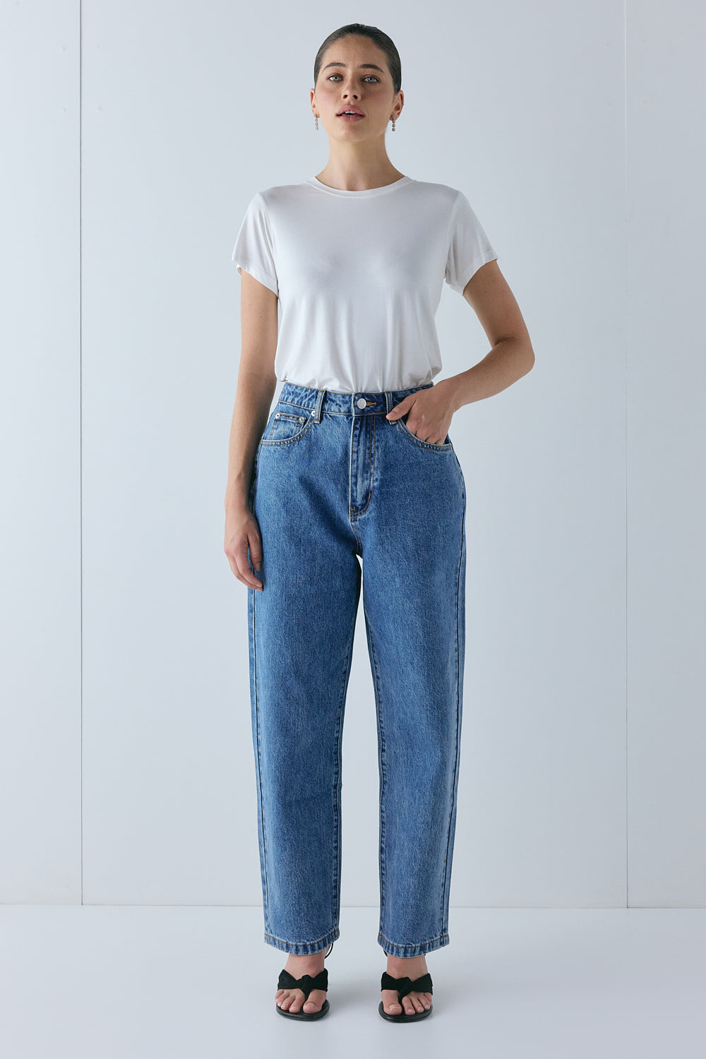 Lenah High Rise Denim Jeans Blue | VRG GRL near me