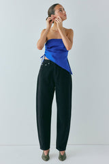 Lex Mid Rise Barrel Denim Jeans Black | VRG GRL online