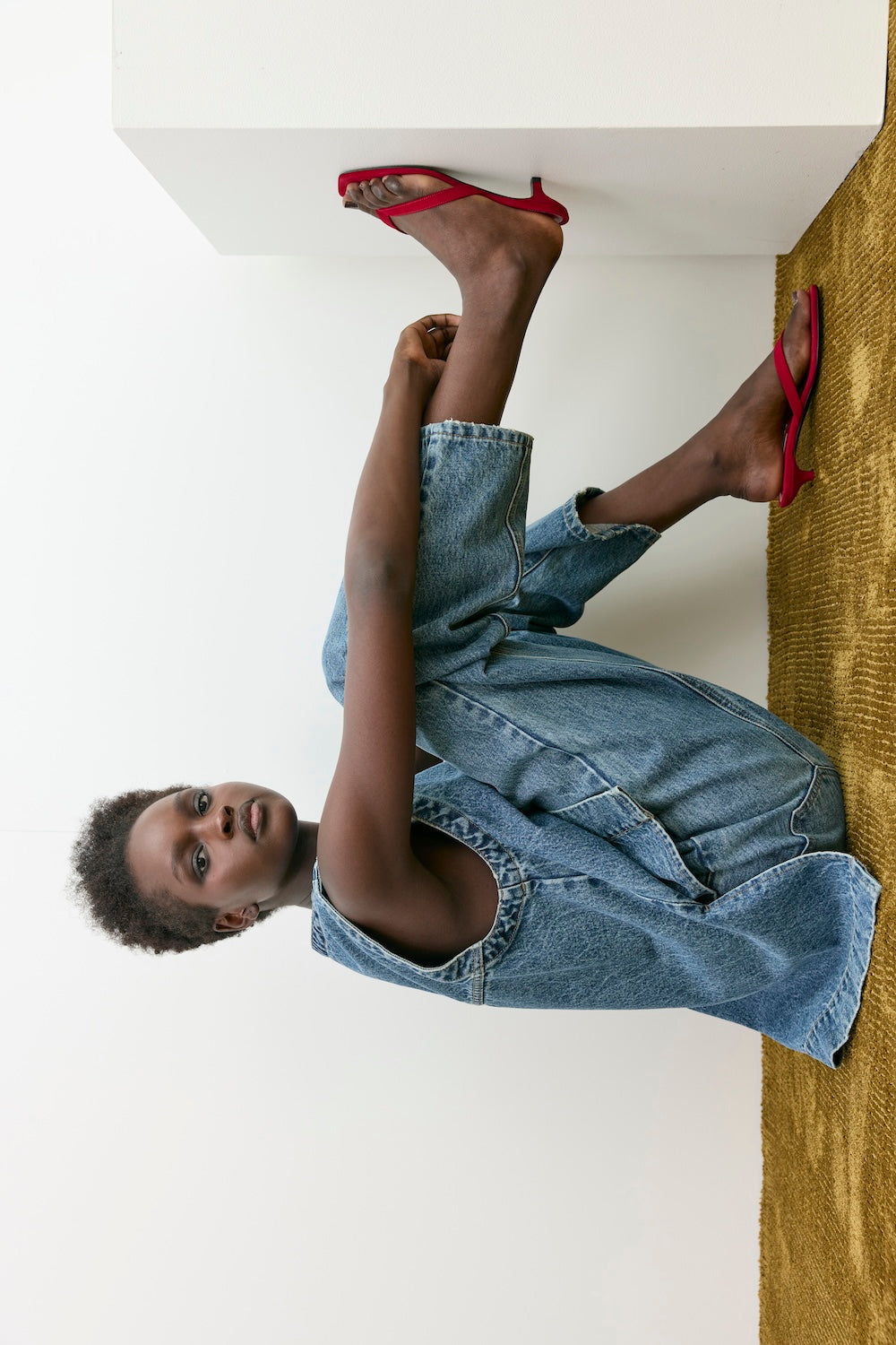 Lex Mid Rise Barrel Denim Jeans Blue | VRG GRL sale