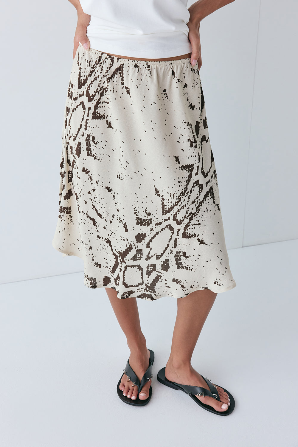 Marcia Midi Skirt Snake | VRG GRL sale