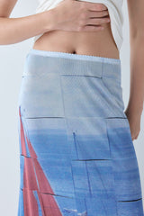 Elara Mesh Maxi Skirt Sail | VRG GRL discount