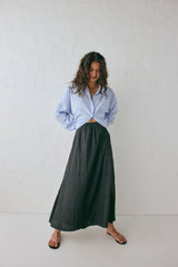 Solara Midi Skirt Black | VRG GRL sale