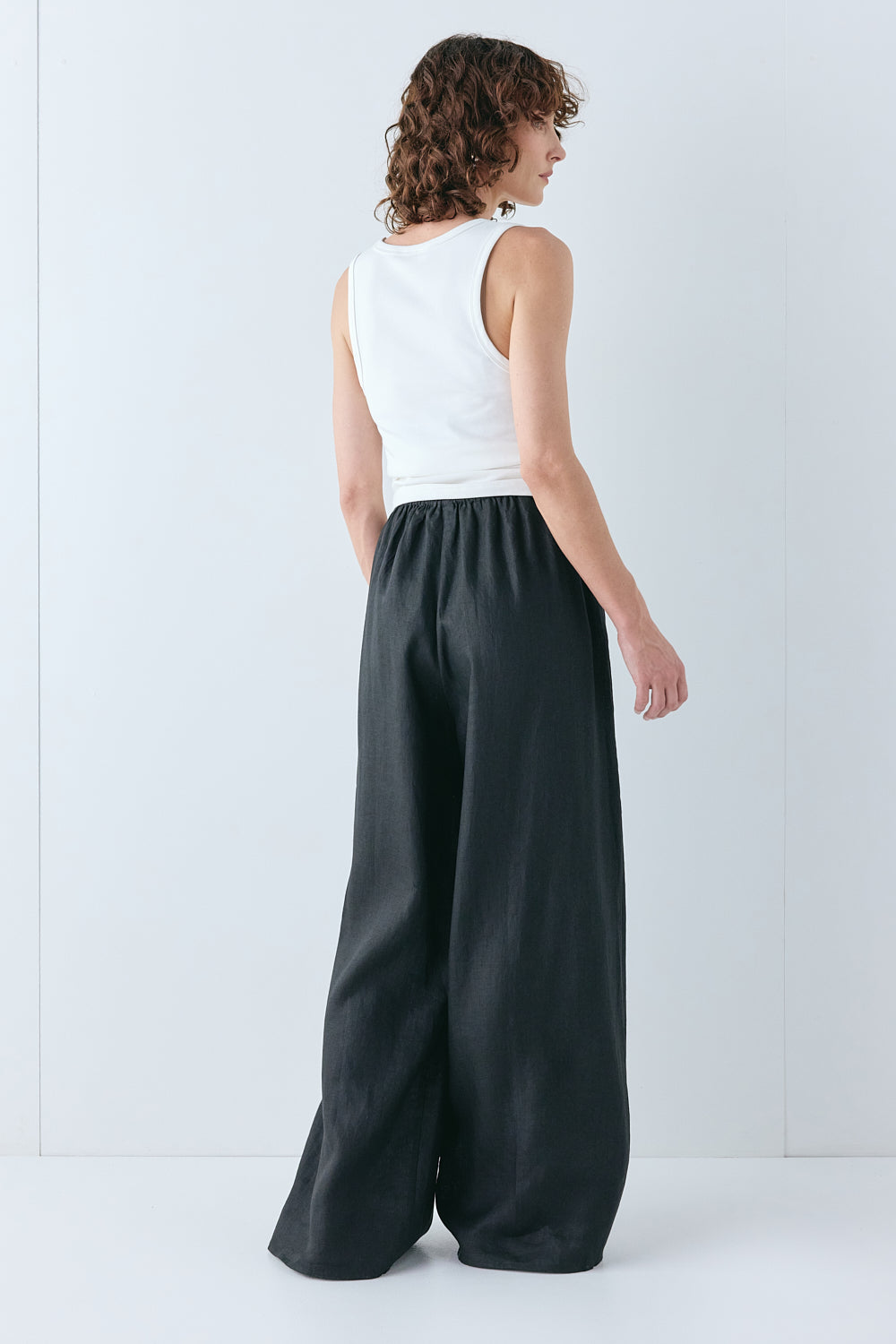 Raya Linen Pants Black | VRG GRL for sale